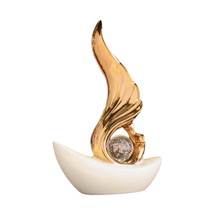 现代轻奢一帆风顺玄关摆件办公室客厅酒柜旁装饰品高级感艺术家居