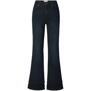 LINCCHIC金羽杰2026年春季新品弹力微喇牛仔裤女S261JE008Y