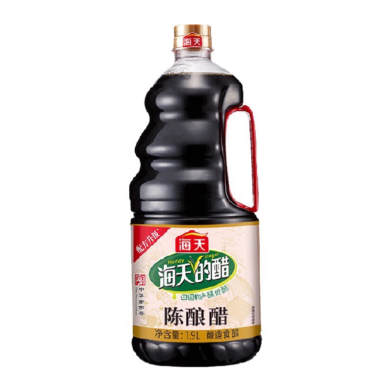 海天醋陈酿醋1.9L酿造食醋凉拌炒菜点蘸酸辣土豆食用醋家用蘸饺子