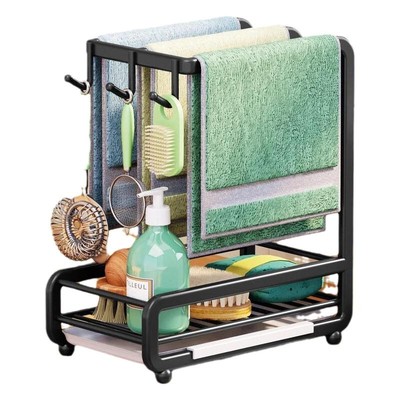 多功能厨房置物架抹布沥水架