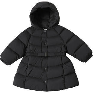 康衣儿宝宝羽绒服中长款90绒女童羽绒服中小童装加厚外套1-3-6岁