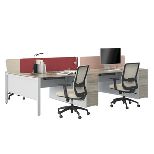 圣奥简约现代职员屏风工位2/4/6人组合卡座sunon灵多办公桌家具