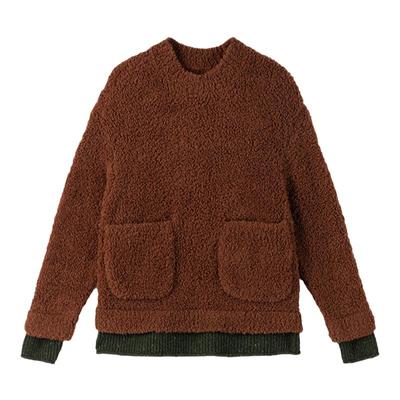 JNBYHOME女羊毛尼龙纱线套头毛衣