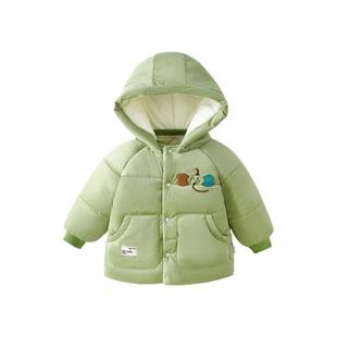 宝宝棉服婴儿棉袄冬季男童夹棉外套保暖女冬装加绒加厚儿童外出服