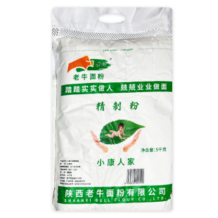 陕西老牛面粉厂家直供小康之家精品特一粉5斤10斤20斤宝鸡眉县产