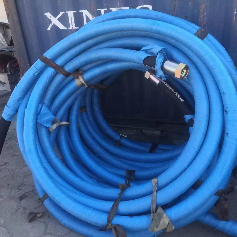 黑色高压钢丝编织胶管液压油管橡胶软管过泥浆风管输水高压耐磨