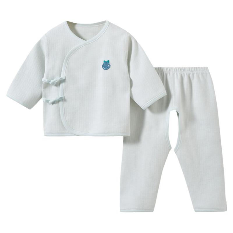新生婴儿衣服春秋冬季初生幼儿0打底3月分体内衣秋衣宝宝保暖套装