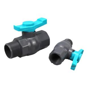 PVC内外丝球阀UPVC塑料内外牙简单阀门内外螺纹水管开关快接球阀