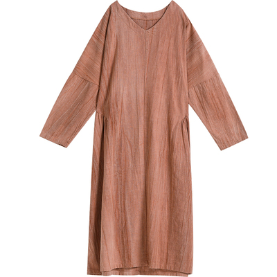 CHSSNIKE苎麻新中式复古连衣裙