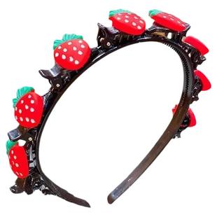 发箍头箍网红儿童可爱不伤发懒人造型头饰小女孩编发固定神器发饰