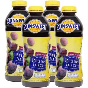 25年生产】Sunsweet日光牌nfc纯西梅汁孕妇排便非浓缩无添加果汁