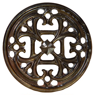 天然贝母雕镂空花片手工DIY项链吊坠耳环配饰镶嵌胸针辅配件材料