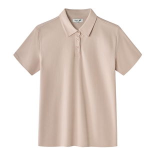 【Clarks x LNG联名款】26夏季新款女士休闲风凉感翻领短袖polo衫