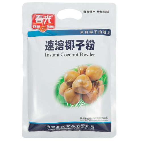 春光速溶椰子粉海南特产独立小包冲调椰汁香浓冲饮早餐粉饮品整箱