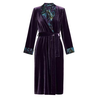 兰卡花影漫游系列长款睡袍