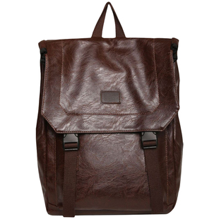 男女双肩包皮质大容量通勤商务电脑包男士男款大学生新款防水书包