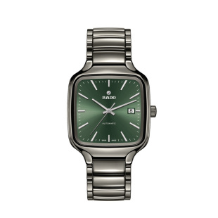 Rado瑞士雷达表真我系列方形表陶瓷绿盘机械手表男