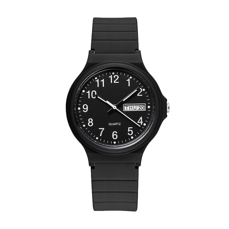 雅伽考试专用手表男女初高中学生中考高考只看时间静音防水石英表