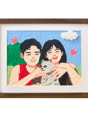照片定制戳戳绣diy手工结婚礼物