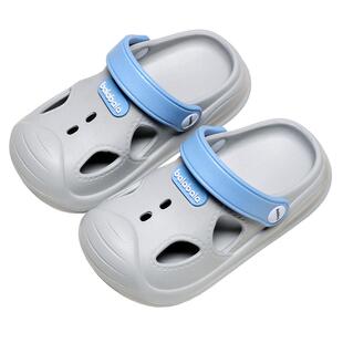 巴拉巴拉儿童拖鞋女孩宝宝洞洞鞋夏季新款防滑软底包头公主凉拖鞋