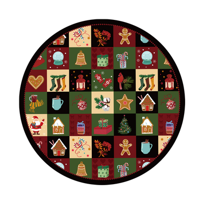 圆形圣诞地毯圣诞节场景布置装饰