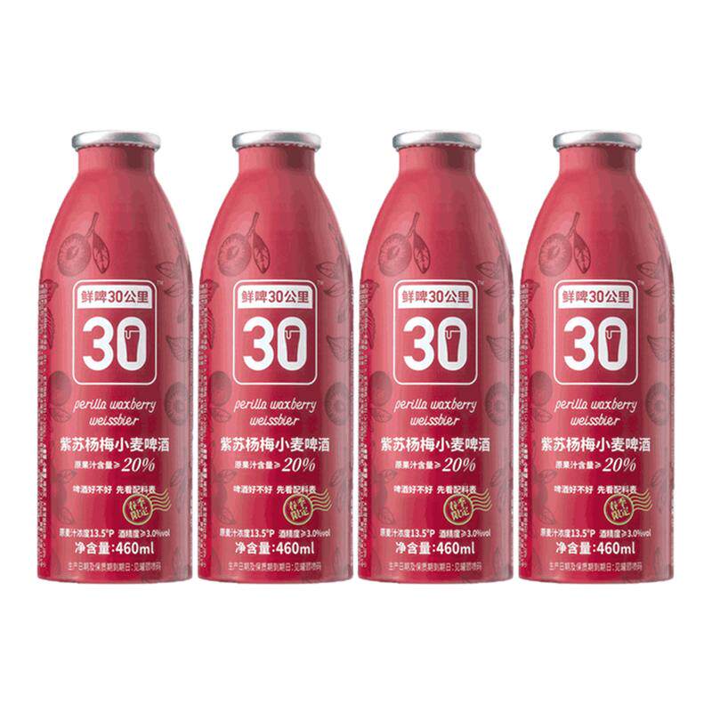 鲜啤30公里杨梅酸甜解腻开胃啤酒