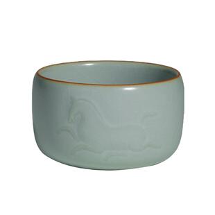 汝窑主人杯单杯品茗茶盏茶杯陶瓷个人专用功夫茶具复古汝瓷天马杯