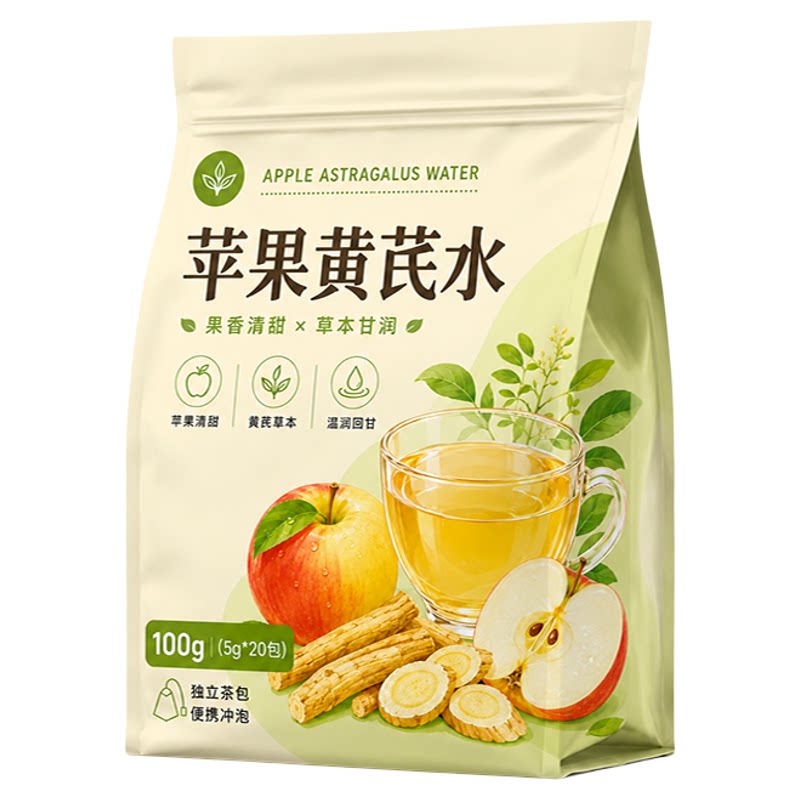 苹果黄芪水养生茶包女神素颜水免煮升级组合红枣枸杞茶官方旗舰店