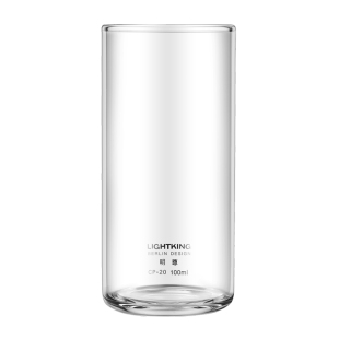 明尊CP-20耐热玻璃圆柱无耳水杯茶杯茶水杯耐热玻璃杯子绿茶专用