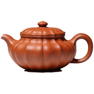 宜兴高工紫砂壶纯全手工家用功夫茶具原矿朱泥菱花仿古壶泡茶器