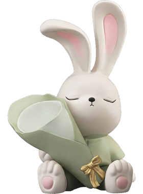 ins奶油风兔摆件桌面客厅