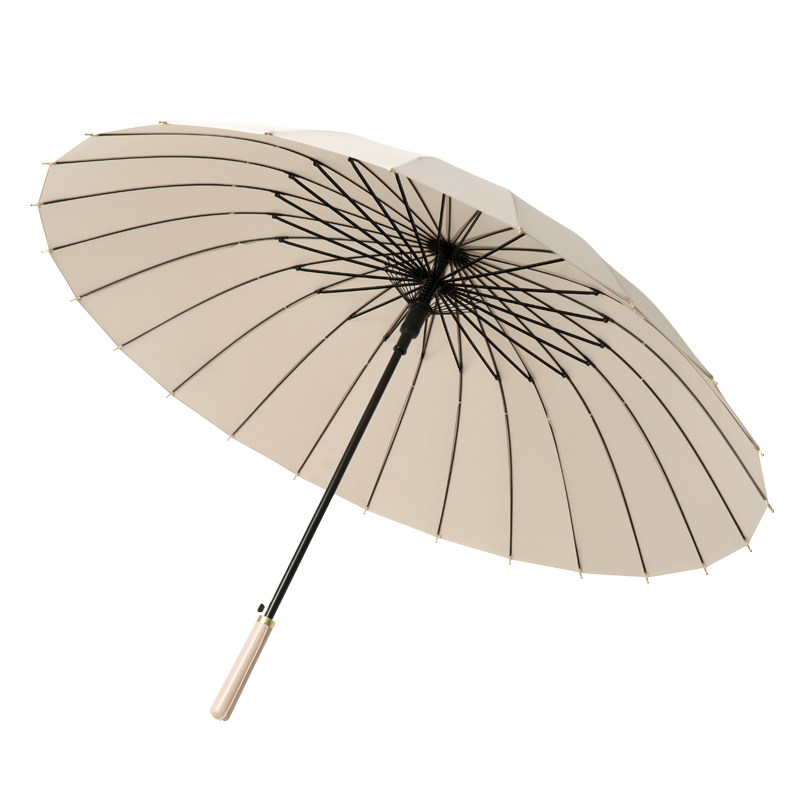 长柄抗风暴雨24骨加固加厚直杆伞