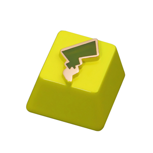 宝可梦口袋妖怪皮卡丘尾巴 机械键盘锌铝合金属个性透光键帽 键石