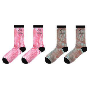 Neuink猪加索联名秋冬新款潮流时尚吸汗涂鸦搞怪运动中筒袜男女