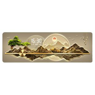 2026新款客厅装饰画轻奢高级感钟表挂钟沙发背景墙挂画时钟壁灯画