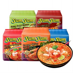 【自营】泰国进口养养yumyum冬阴功酸辣虾浓汤清汤方便泡面袋装