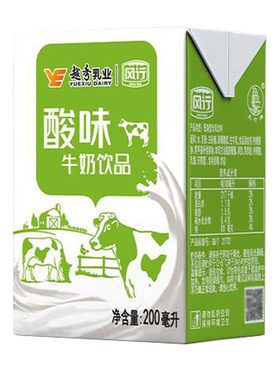 风行牛奶原味酸奶200ml*36盒