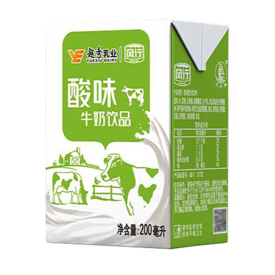风行牛奶原味酸奶200ml*36盒