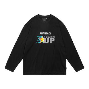 PHANTACi范特西周杰伦潮牌2024秋冬POWER UP游戏风长袖T恤 男女款