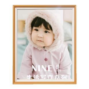 全家福儿童周岁婚纱相框相册定制照相片打印拼图大尺寸免打孔挂墙