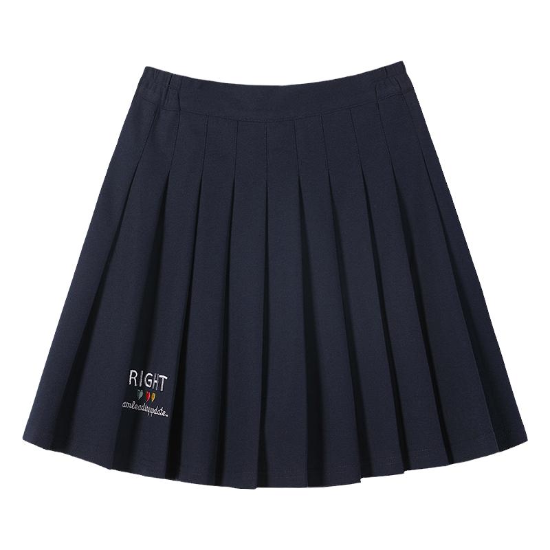 学生半身裙夏装短裙防走光百褶裙