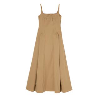 MOUSSY 春季气质通勤解构百褶吊带连衣裙女010HSS30-1670