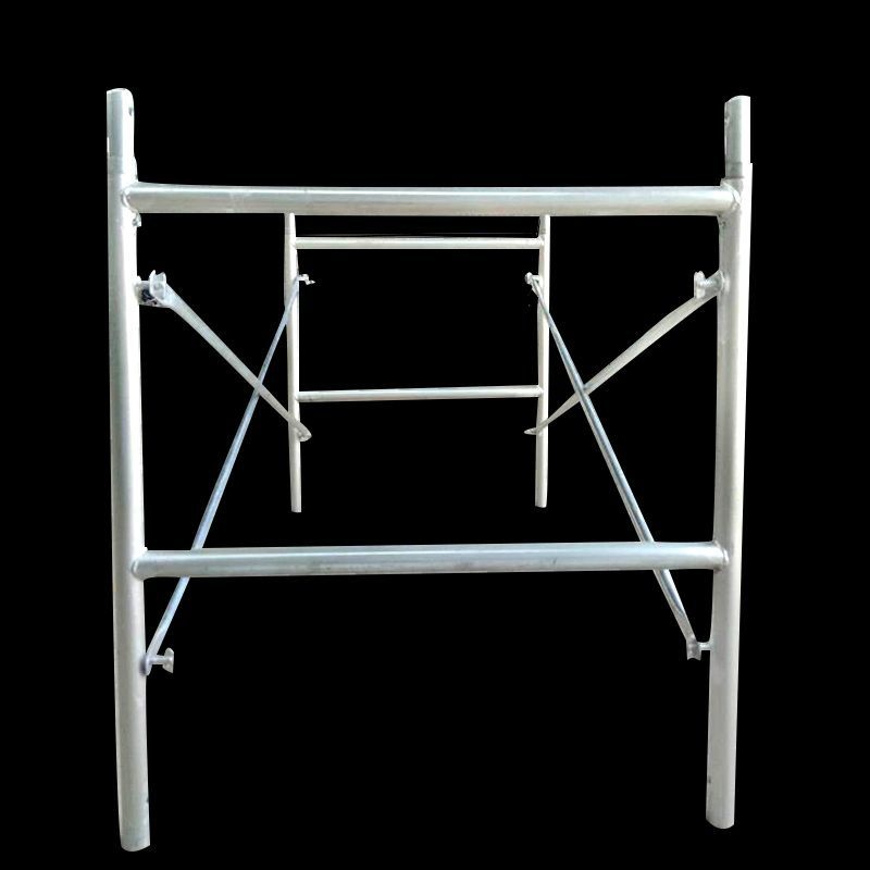 23厂家供应移动脚手架国标加厚尺寸一米钢架半架可移动建筑工地各