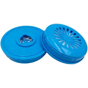 防尘面罩面具通用标准滤芯组合防尘棉塑料过滤盒配件6200系列7502