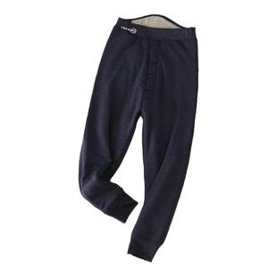 陆陆福儿童蚕丝保暖裤加厚男女童一体打底棉裤高腰热能裤校服神器