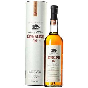 帝亚吉欧克里尼利基14年700ml高地小猫单一麦芽威士忌进口洋酒