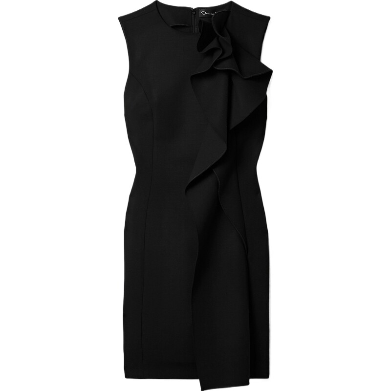 【夏季特惠】Oscar de la Renta 女弹力羊毛小黑裙连衣裙