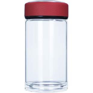 北欧玻璃杯小巧简约ins风带盖加厚男女士透明密封便携水杯子随身