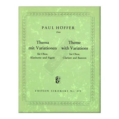 保罗霍夫主题曲和变奏曲双簧管