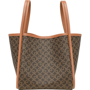 金利来女包2026新款时尚百搭单肩包轻奢小众设计通勤手提包水桶包